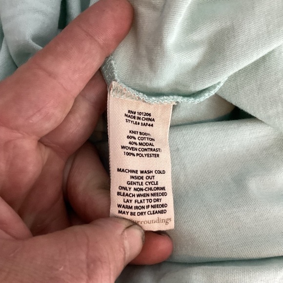 Soft Surroundings Amalfi Asymmetrical Sleeveless Dress Mint Green Petite XL - Picture 7 of 7